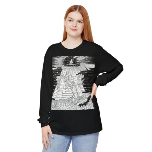 Celestial Ascent: Guiding Light, Long Sleeve T-Shirt,The Angels Are Watching, Angels, Shine On Me, Holy Art - Image 29