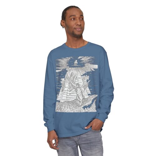 Celestial Ascent: Guiding Light, Long Sleeve T-Shirt,The Angels Are Watching, Angels, Shine On Me, Holy Art - Image 21