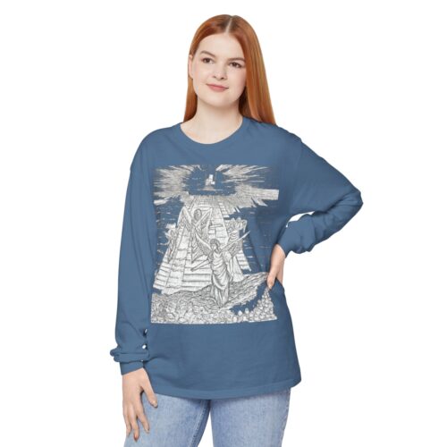 Celestial Ascent: Guiding Light, Long Sleeve T-Shirt,The Angels Are Watching, Angels, Shine On Me, Holy Art - Image 23