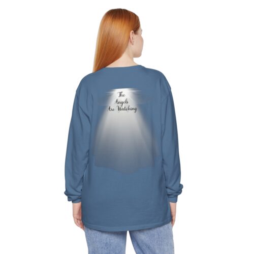 Celestial Ascent: Guiding Light, Long Sleeve T-Shirt,The Angels Are Watching, Angels, Shine On Me, Holy Art - Image 24