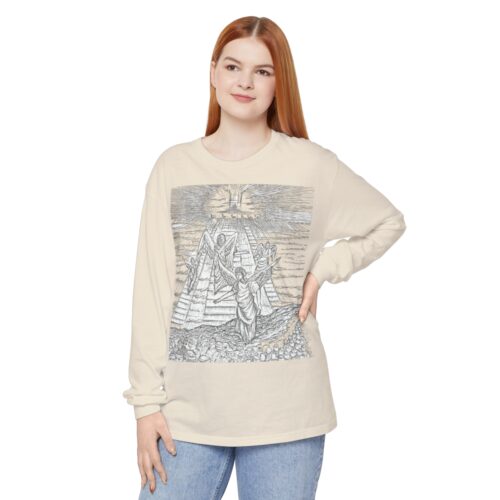 Celestial Ascent: Guiding Light, Long Sleeve T-Shirt,The Angels Are Watching, Angels, Shine On Me, Holy Art - Image 17