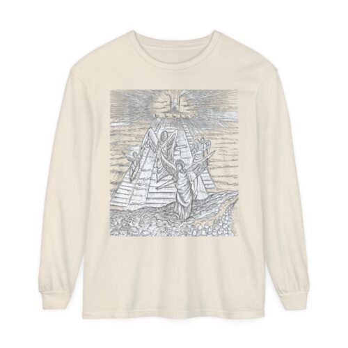 Celestial Ascent: Guiding Light, Long Sleeve T-Shirt,The Angels Are Watching, Angels, Shine On Me, Holy Art - Image 13