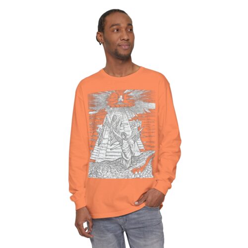 Celestial Ascent: Guiding Light, Long Sleeve T-Shirt,The Angels Are Watching, Angels, Shine On Me, Holy Art - Image 9