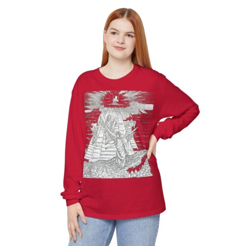 Celestial Ascent: Guiding Light, Long Sleeve T-Shirt,The Angels Are Watching, Angels, Shine On Me, Holy Art - Image 35