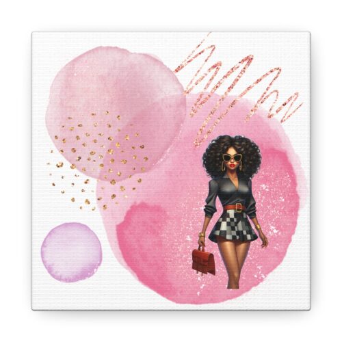 Curvy Confidence Canvas – 1 Bold & Beautiful Black Woman Art Print for Glam Empowerment - Image 13