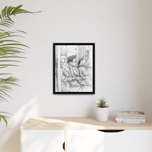 Winter Commute Framed Canvas #1 –  Powerful Portrait of NYC Unity - Image 3