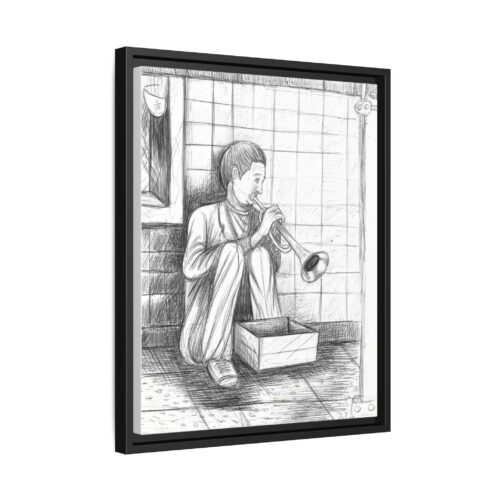 Subway Serenade Framed Canvas – 1 Powerful Sketch from Howard Goodley’s Collection - Image 2