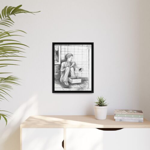 Subway Serenade Framed Canvas – 1 Powerful Sketch from Howard Goodley’s Collection - Image 3