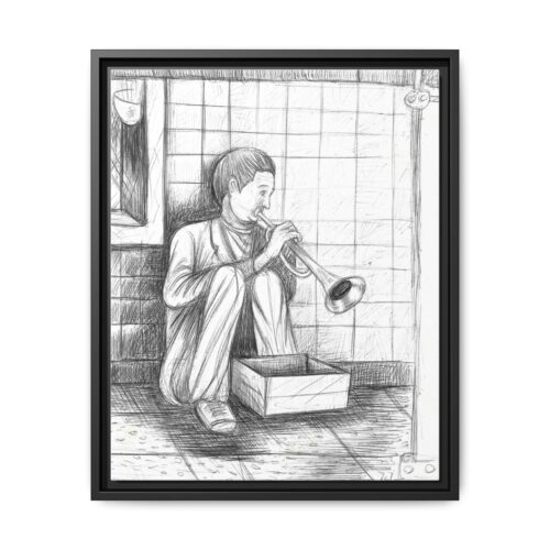 subway serenade framed canvas