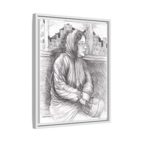 Downtown Glimpse Framed Canvas – 1 Stunning Tribute to NYC Life - Image 7