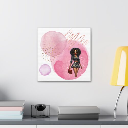 Curvy Confidence Canvas – 1 Bold & Beautiful Black Woman Art Print for Glam Empowerment - Image 8