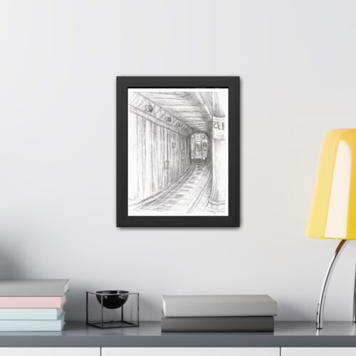 Stunning Tunnel Vision Framed Poster #2 - Captivating NYC Subway Scene by Howard Goodley - Image 3