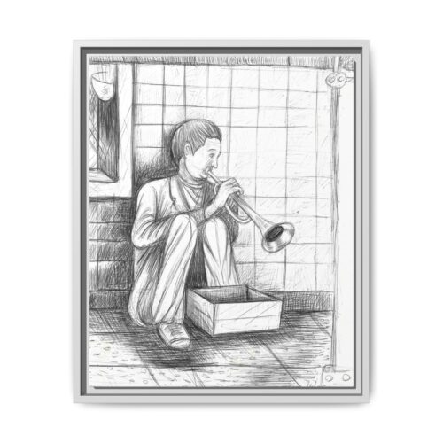Subway Serenade Framed Canvas – 1 Powerful Sketch from Howard Goodley’s Collection - Image 7