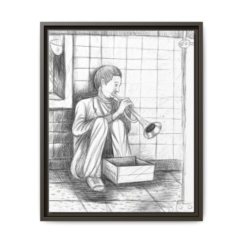 Subway Serenade Framed Canvas – 1 Powerful Sketch from Howard Goodley’s Collection - Image 4