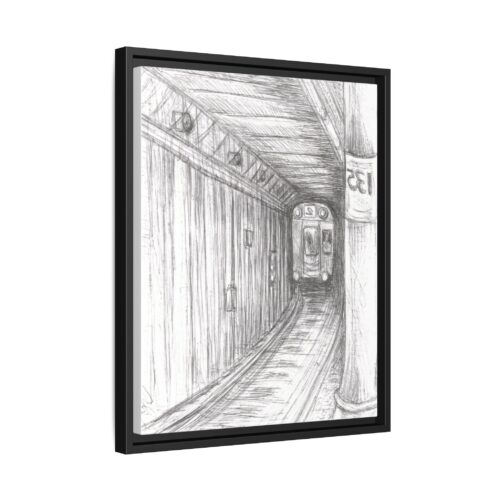 Stunning tunnel Vision Framed Canvas #2 - Captivating Subway Moment by Howard Goodley - Image 2