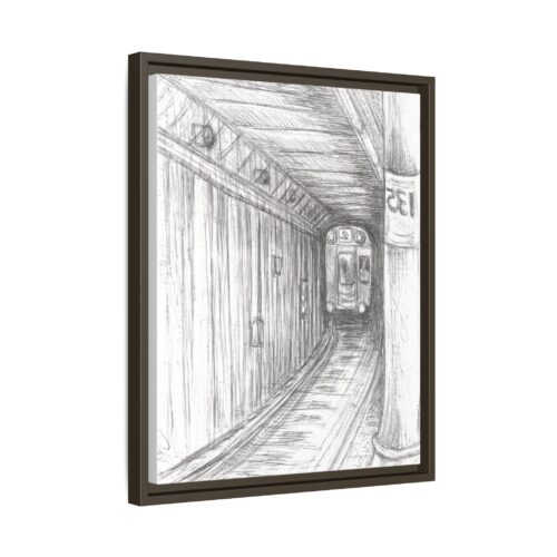 Stunning tunnel Vision Framed Canvas #2 - Captivating Subway Moment by Howard Goodley - Image 5