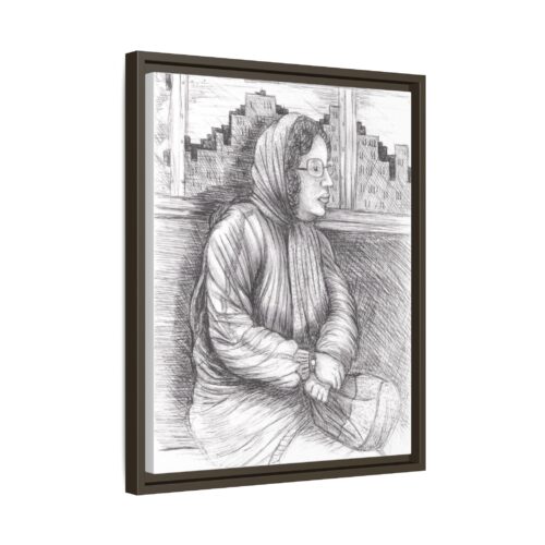 Downtown Glimpse Framed Canvas – 1 Stunning Tribute to NYC Life - Image 4