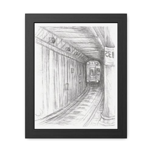Tunnel Vision Framed Poster by Howard Goodley - Train Ride Through His Eyes collection