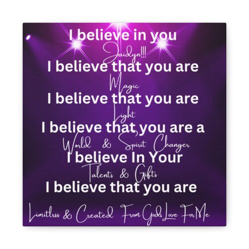 personalized inspirational canvas