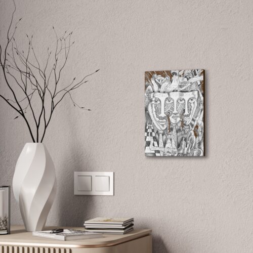 Expressive Faces Canvas #1 – Powerful Surreal Wall Art from Howard’s Montage Collection - Image 6