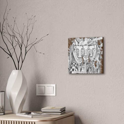 Expressive Faces Canvas #1 – Powerful Surreal Wall Art from Howard’s Montage Collection - Image 12
