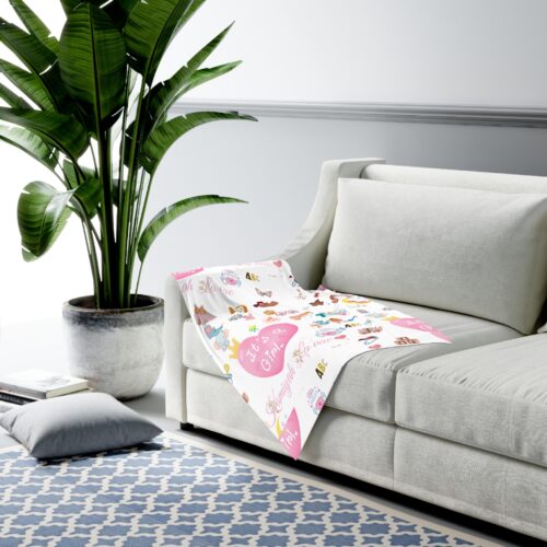 Snuggle in Style: Personalized Baby Swaddle Blanket for Your Little Princess - Image 2