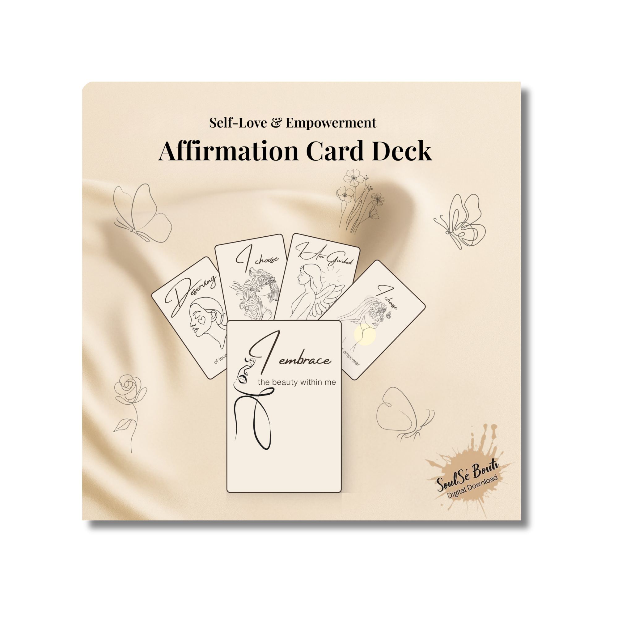 Self Love Affirmation Cards – printable affirmation card deck for women