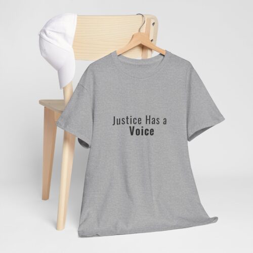 justice has a voice t shirt minimalist statement tee