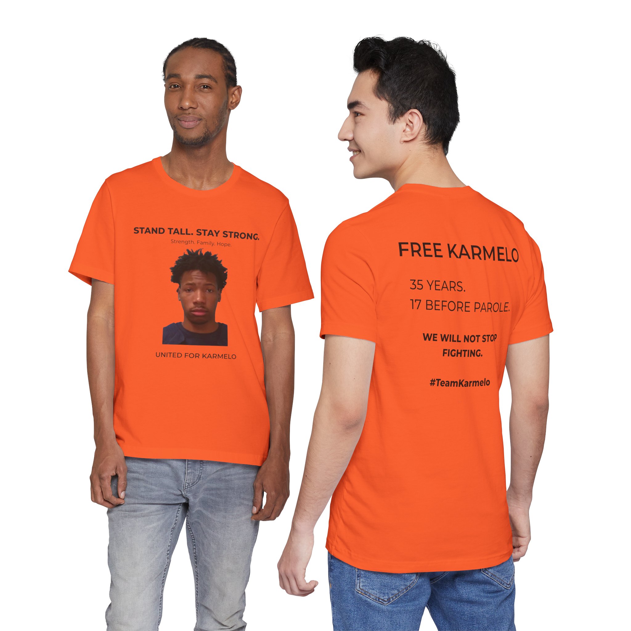 Stand Tall. Stay Strong. | Free Karmelo Fundraiser T-Shirt - Image 7