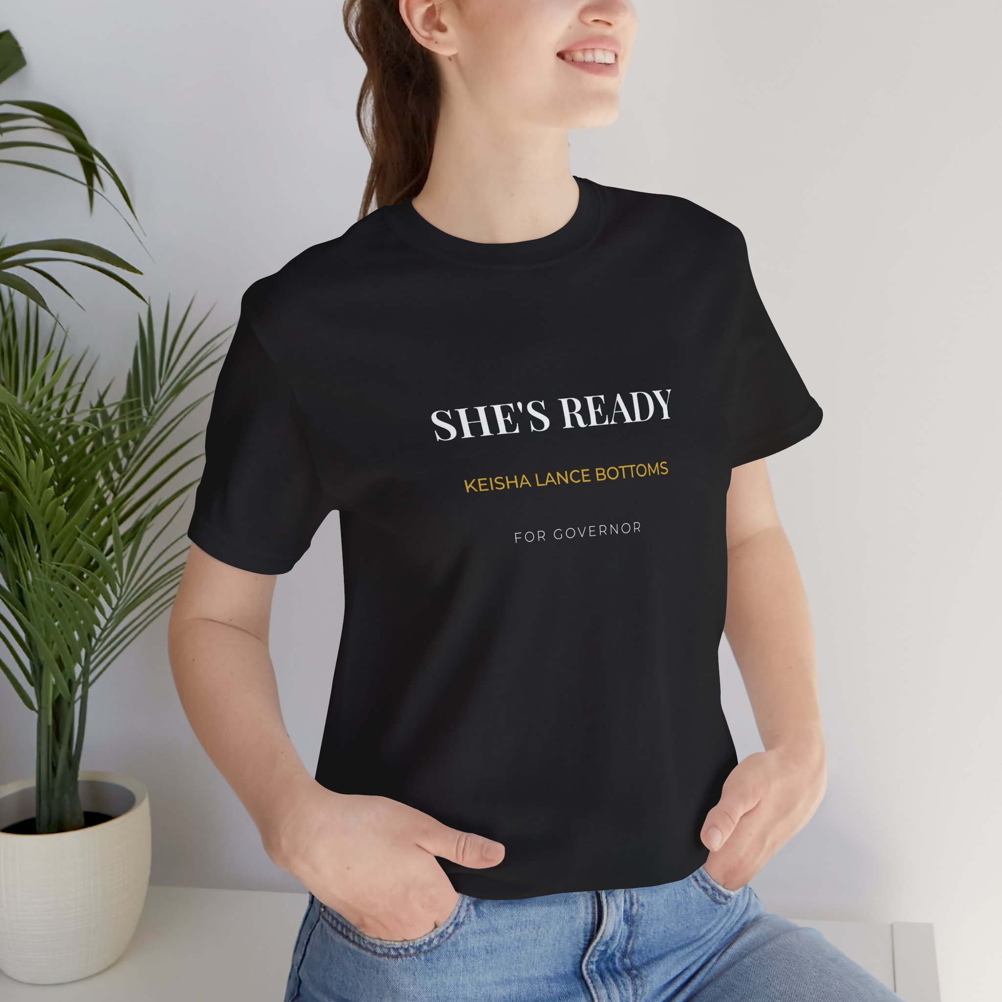 She's Ready | Keisha Lance Bottoms for Governor T-Shirt - Image 6