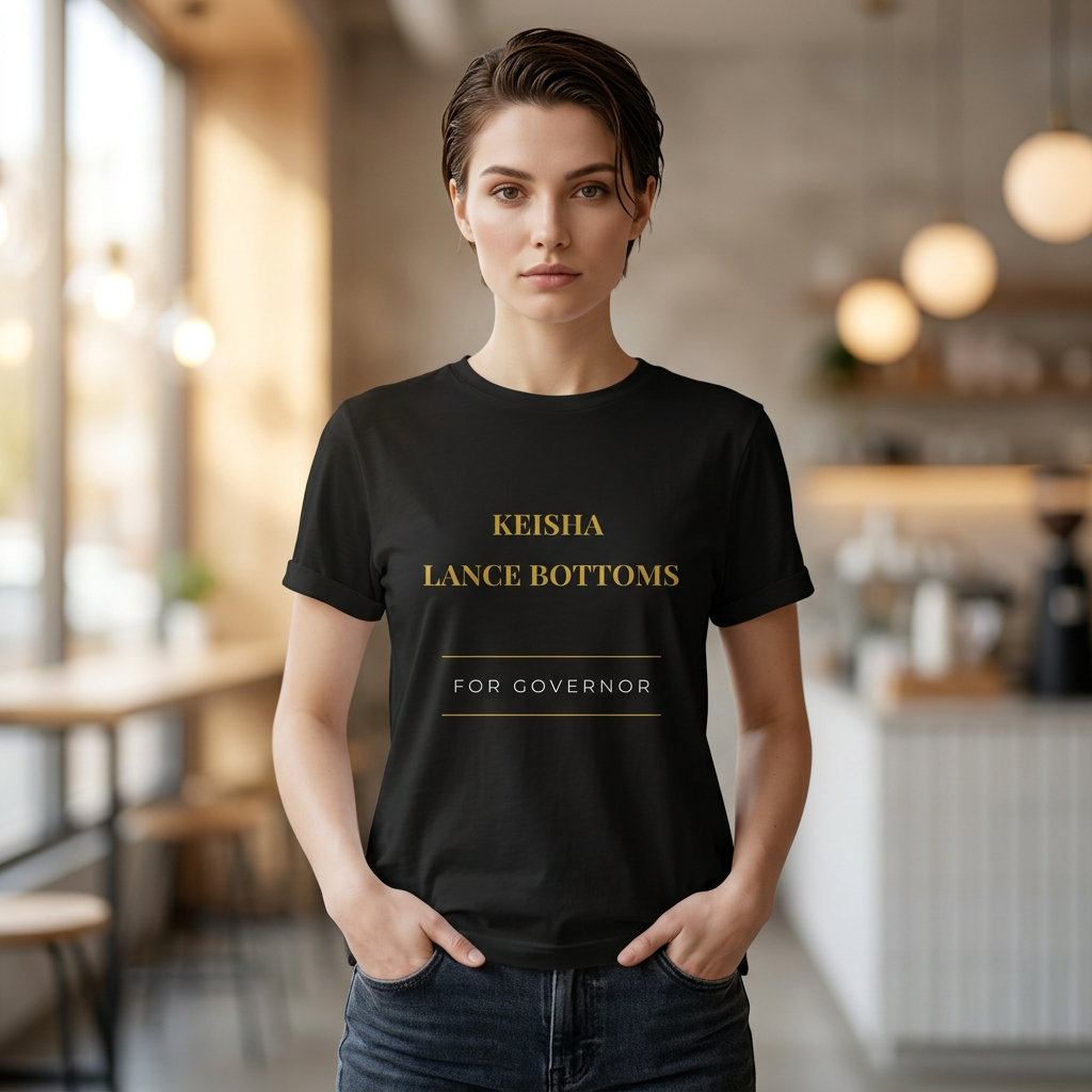Ready to Lead | Keisha Lance Bottoms for Governor Premium Political T-Shirt - Image 2