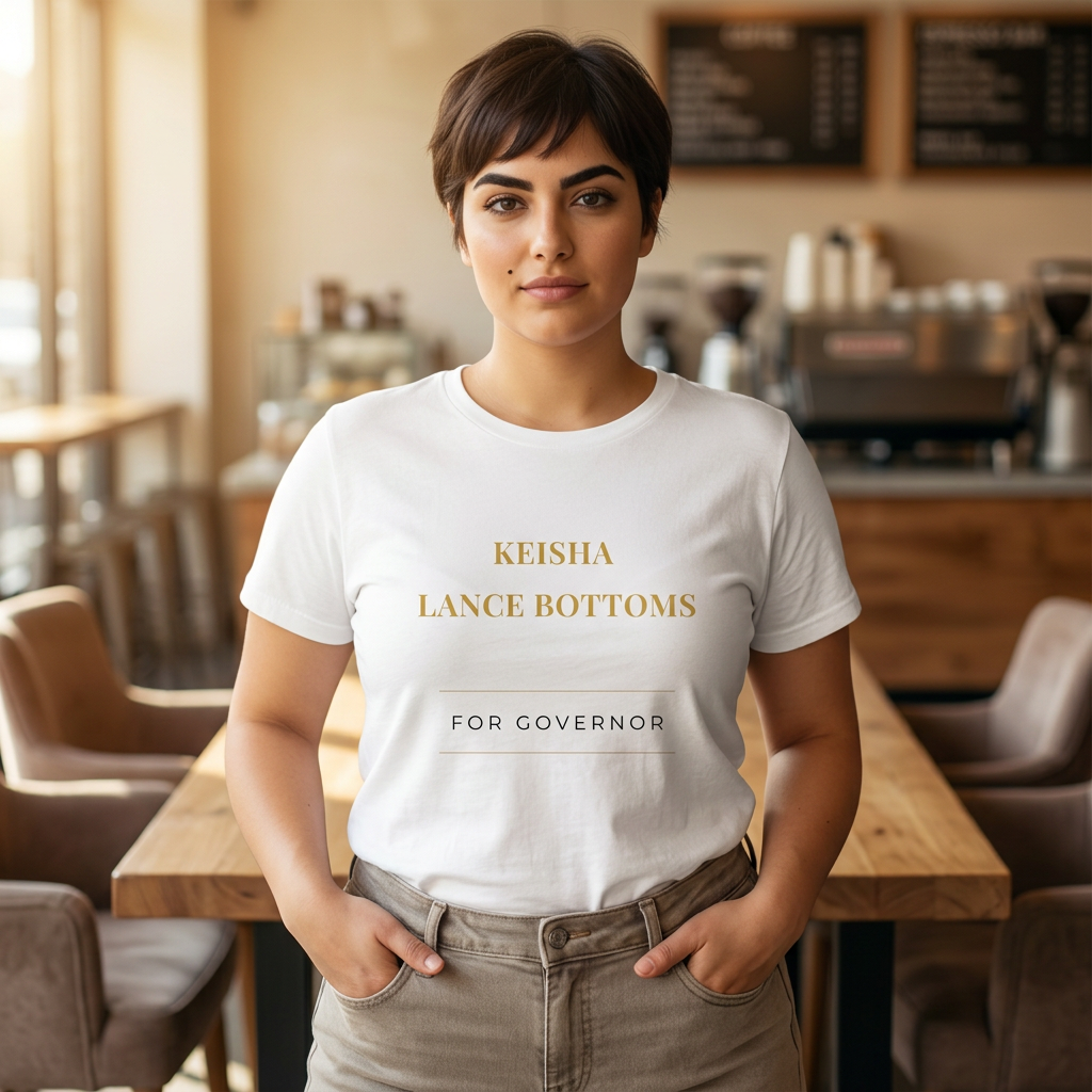 Ready to Lead | Keisha Lance Bottoms for Governor Premium Political T-Shirt - Image 8
