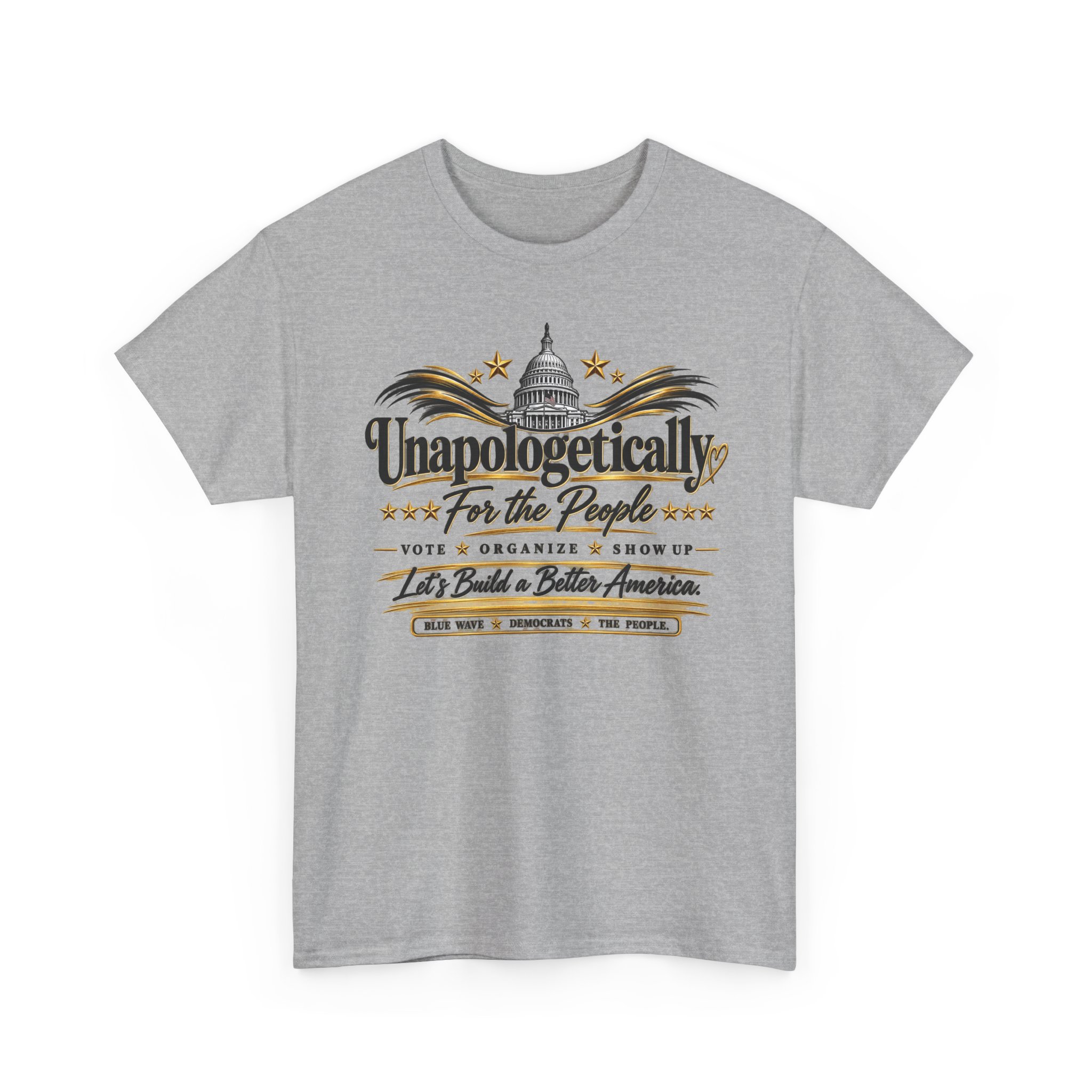 Unapologetically for the People T-Shirt – Minimalist Political Statement Tee - Image 2