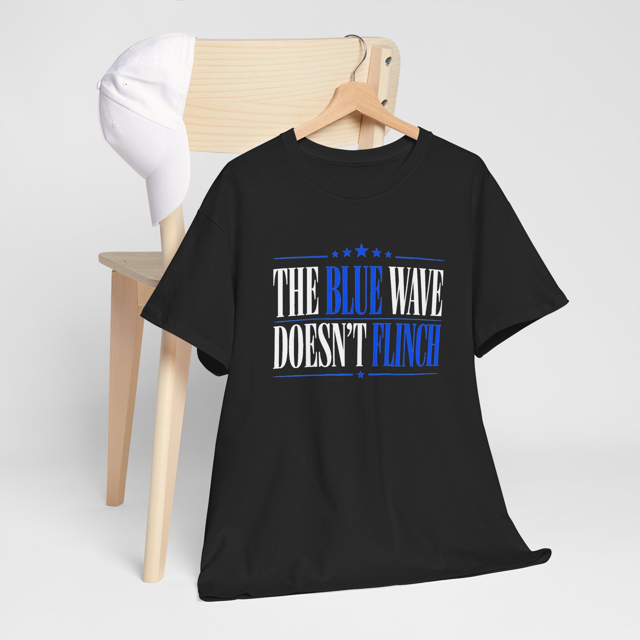 The Blue Wave Doesn’t Flinch T-Shirt – Political Statement Tee - Image 8