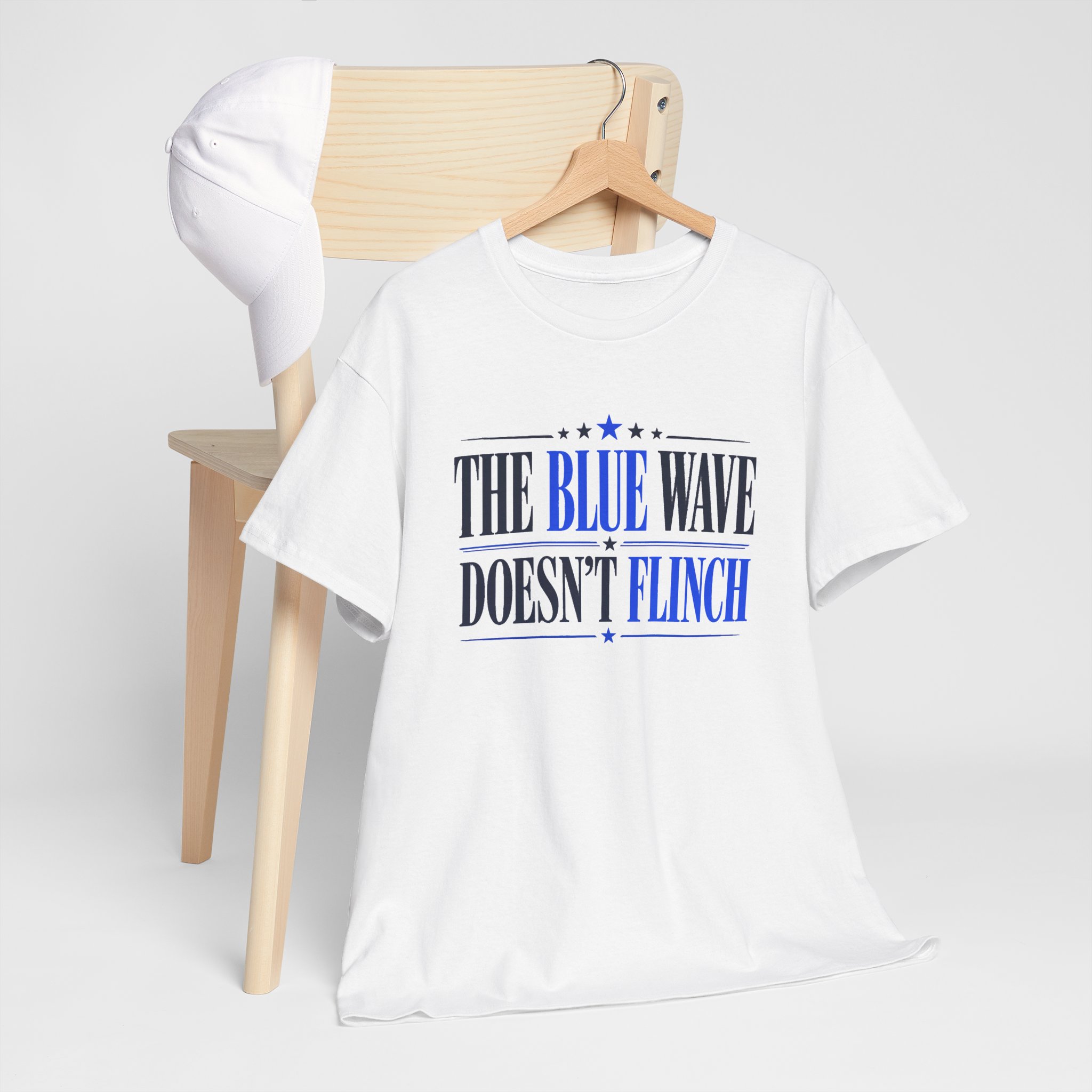 The Blue Wave Doesn’t Flinch T-Shirt – Political Statement Tee - Image 2