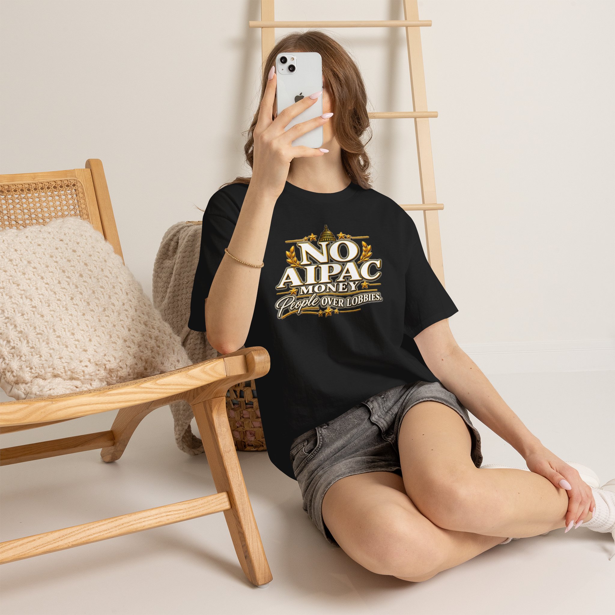 No AIPAC Money T-Shirt – People Over Lobbies - Image 4