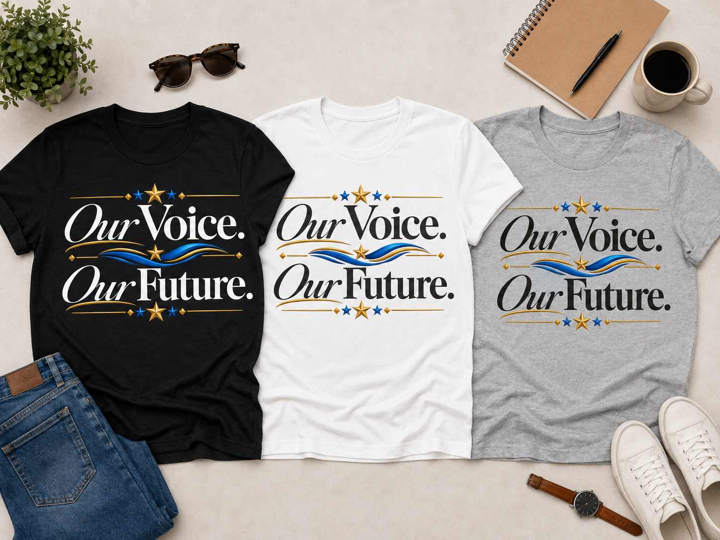 Our Voice Our Future T-Shirt – Civic Statement Tee - Image 19