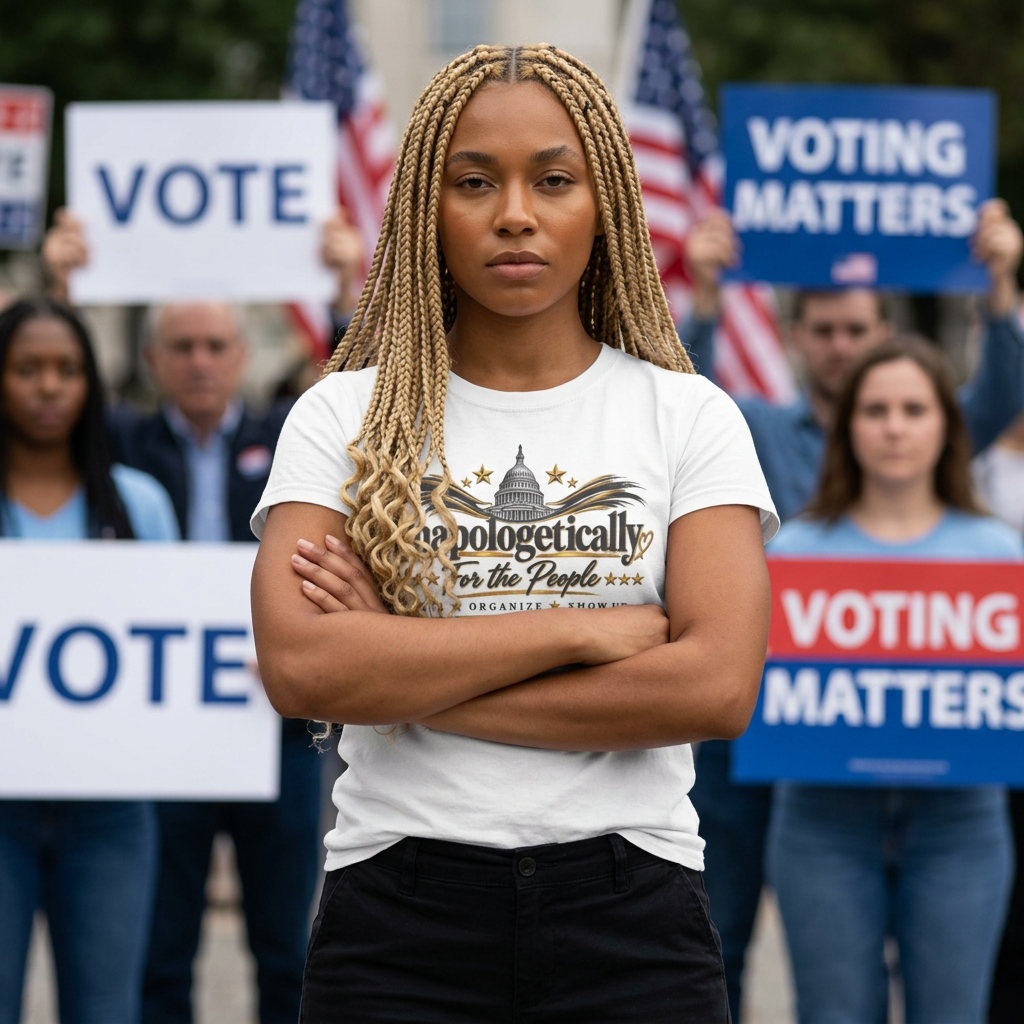 Unapologetically for the People T-Shirt – Minimalist Political Statement Tee - Image 13