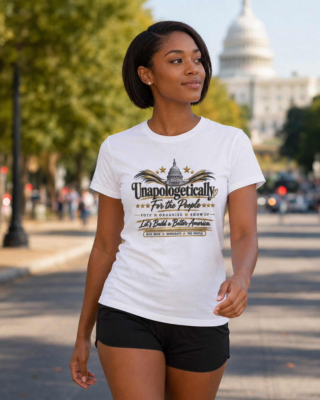 Unapologetically for the People T-Shirt – Minimalist Political Statement Tee - Image 14