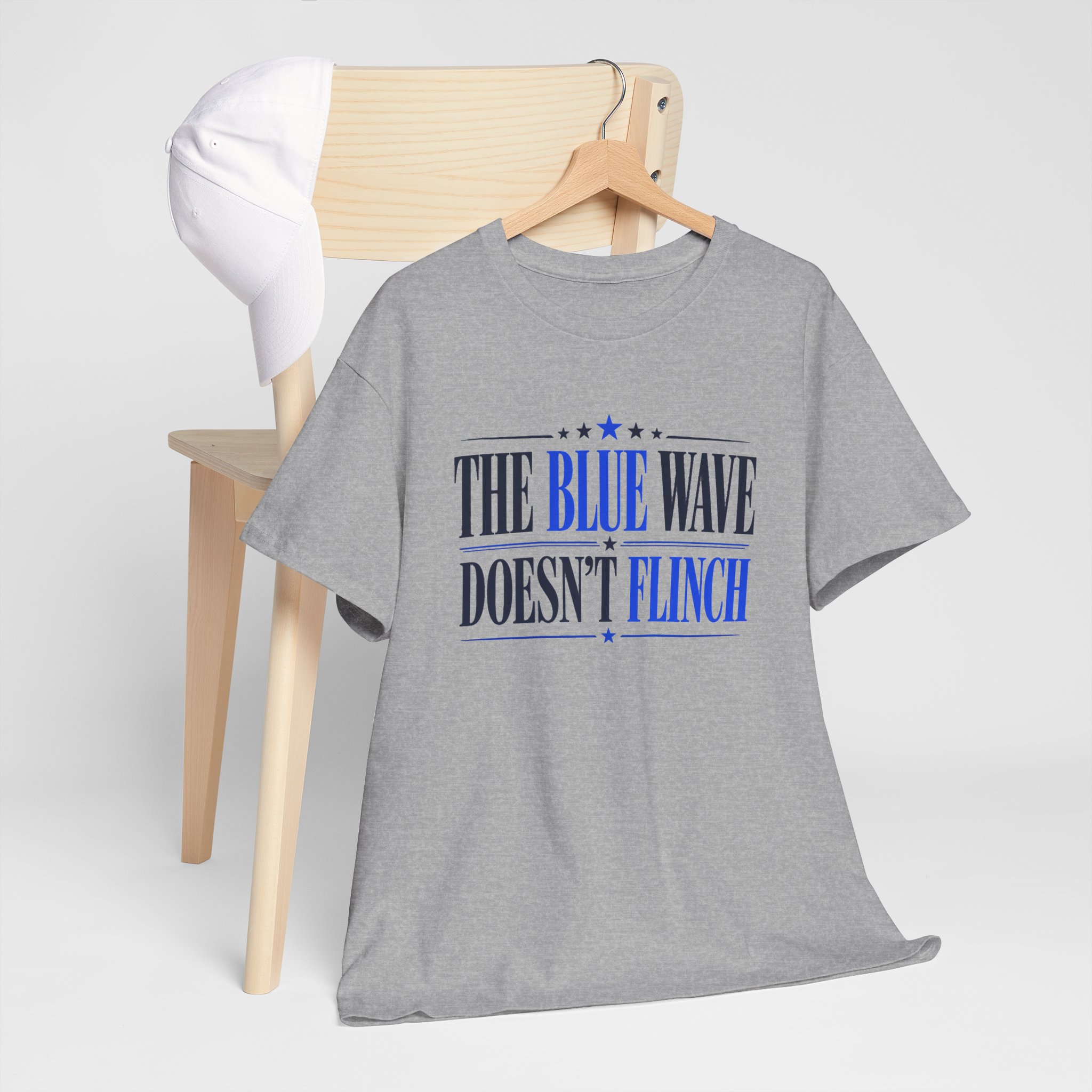 The Blue Wave Doesn’t Flinch T-Shirt – Political Statement Tee - Image 13