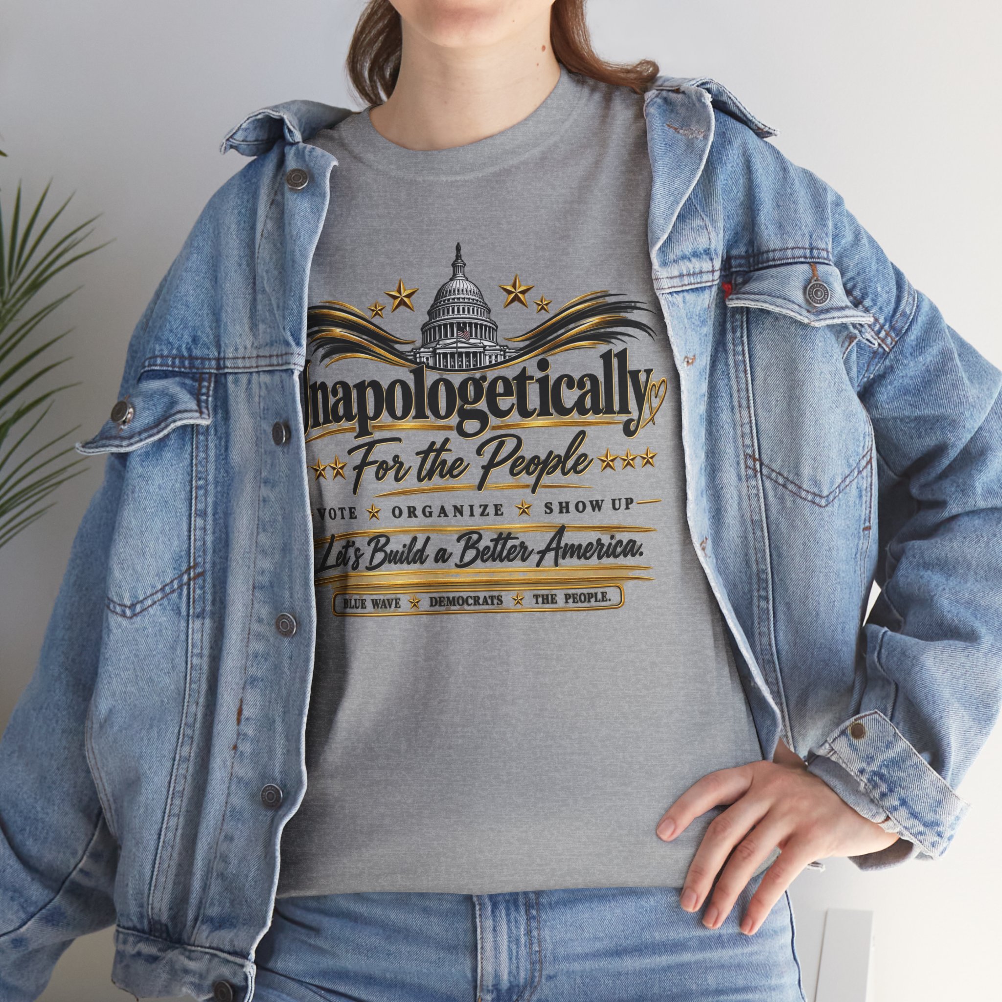 Unapologetically for the People T-Shirt – Minimalist Political Statement Tee - Image 6