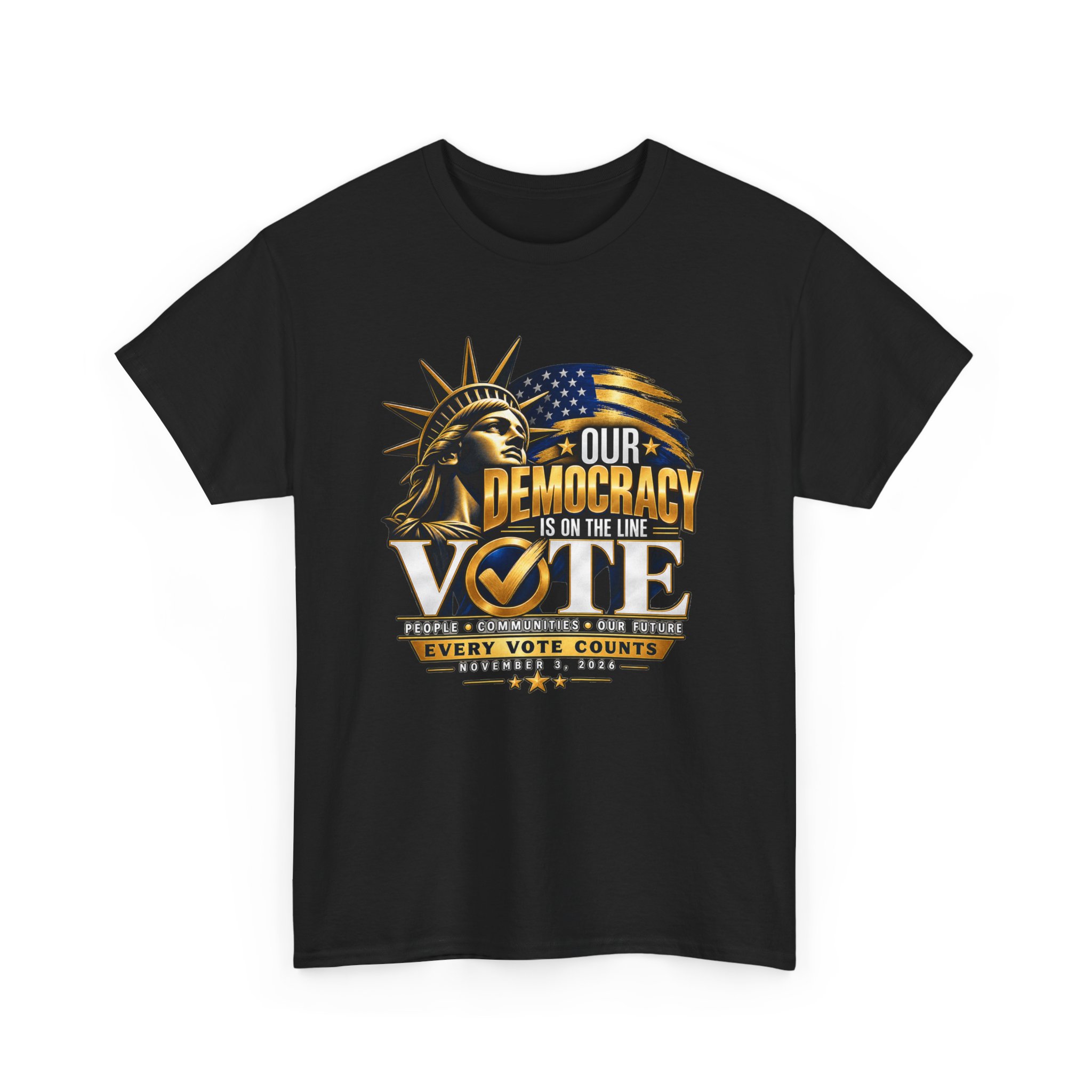 Our Democracy Is on the Line T-Shirt – Every Vote Counts - Image 15