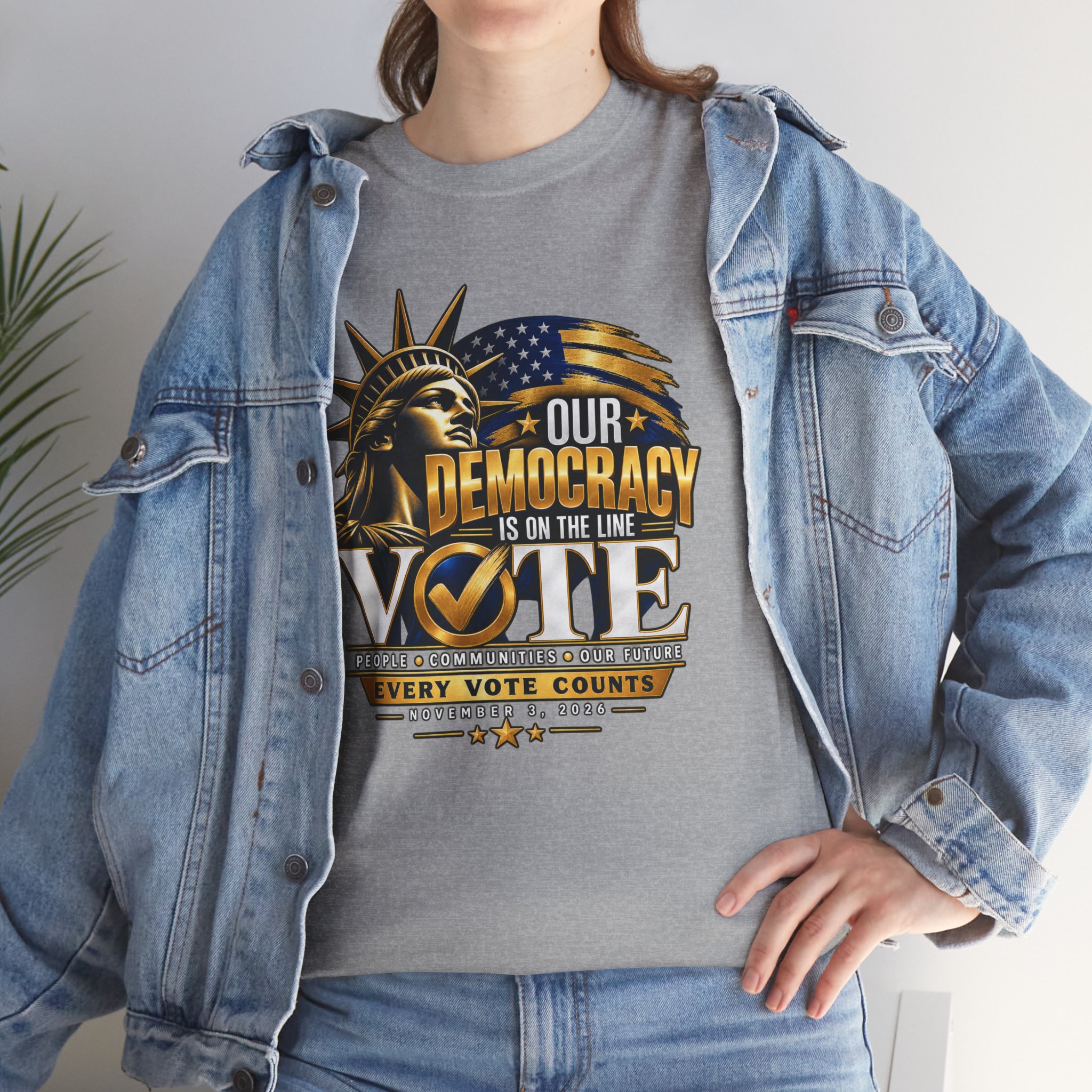 Our Democracy Is on the Line T-Shirt – Every Vote Counts - Image 6
