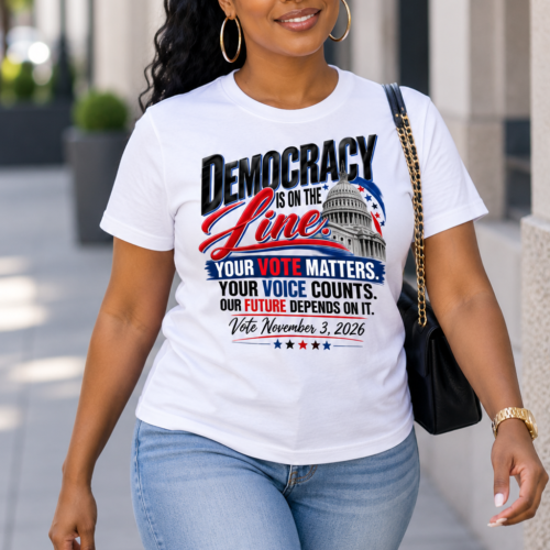 Democracy Is on the Line T-Shirt – Your Vote Matters election shirt