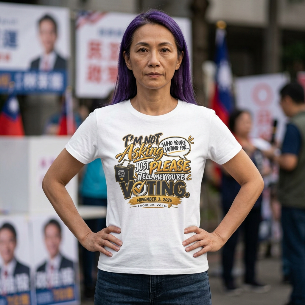 I’m Not Asking Who You’re Voting For T-Shirt – Just Please Vote - Image 5