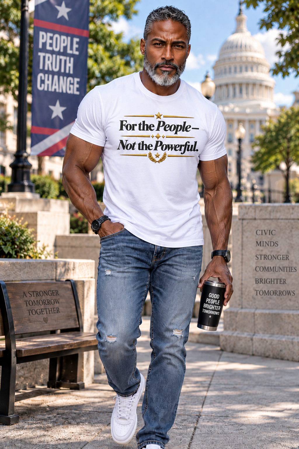 For the People – Not the Powerful T-Shirt | Political Statement Tee