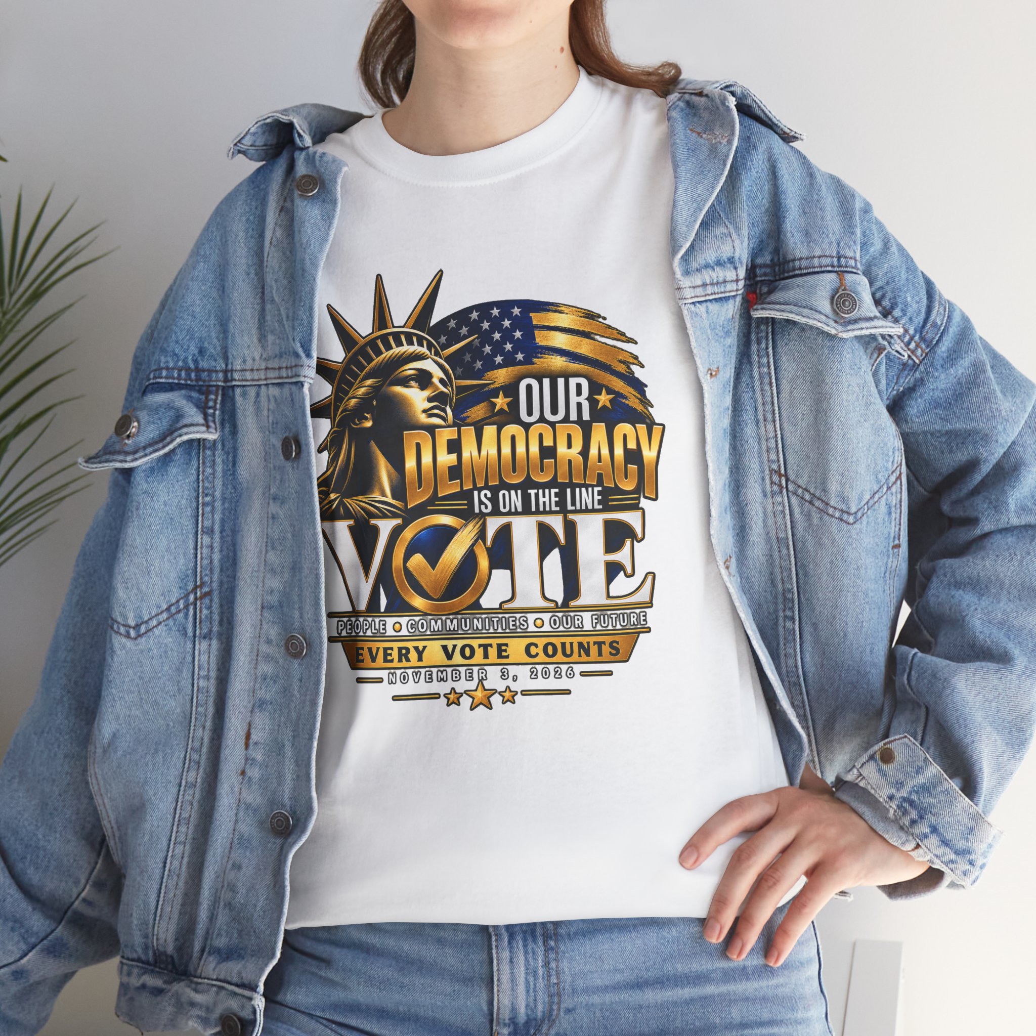 Our Democracy Is on the Line T-Shirt – Every Vote Counts - Image 12