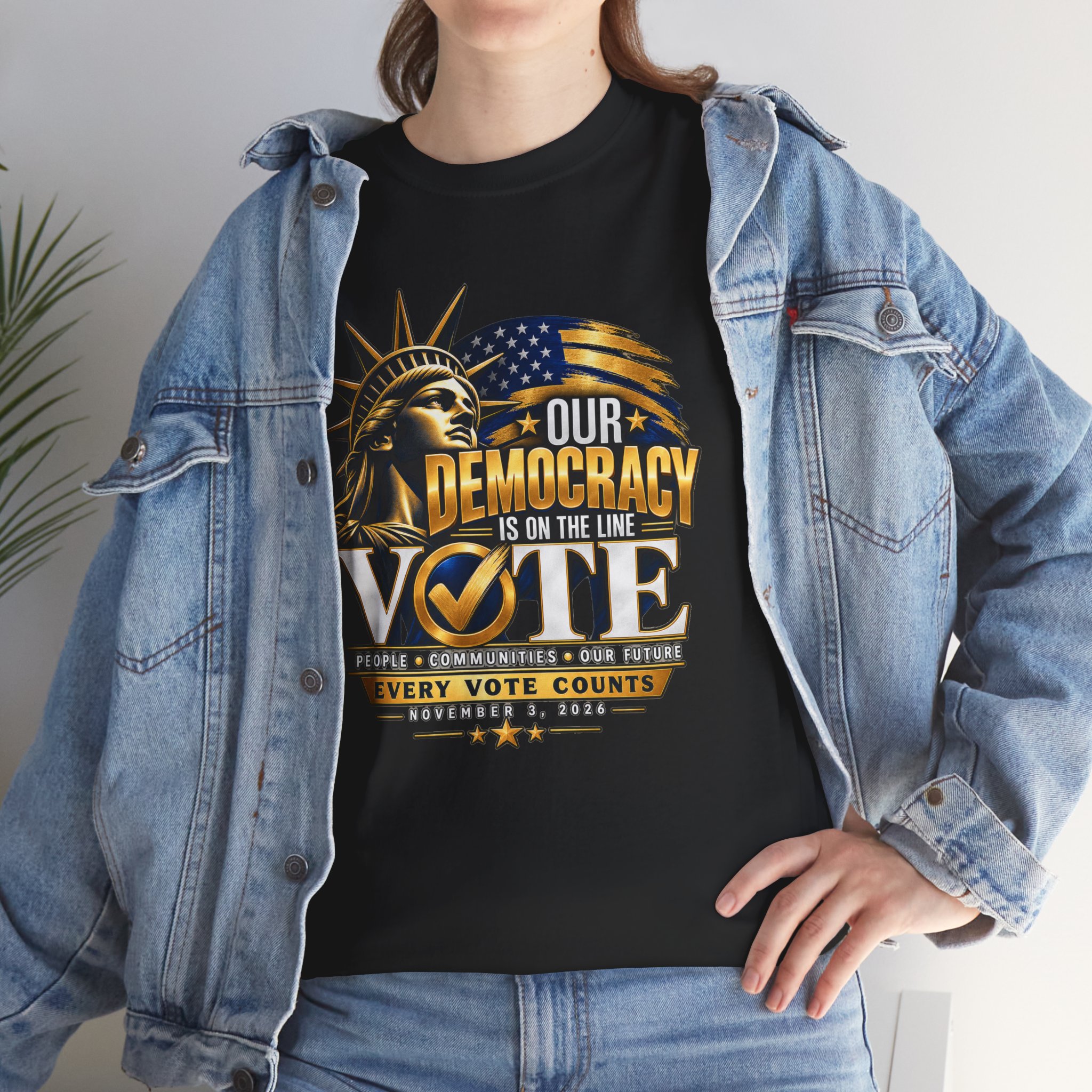 Our Democracy Is on the Line T-Shirt – Every Vote Counts - Image 18