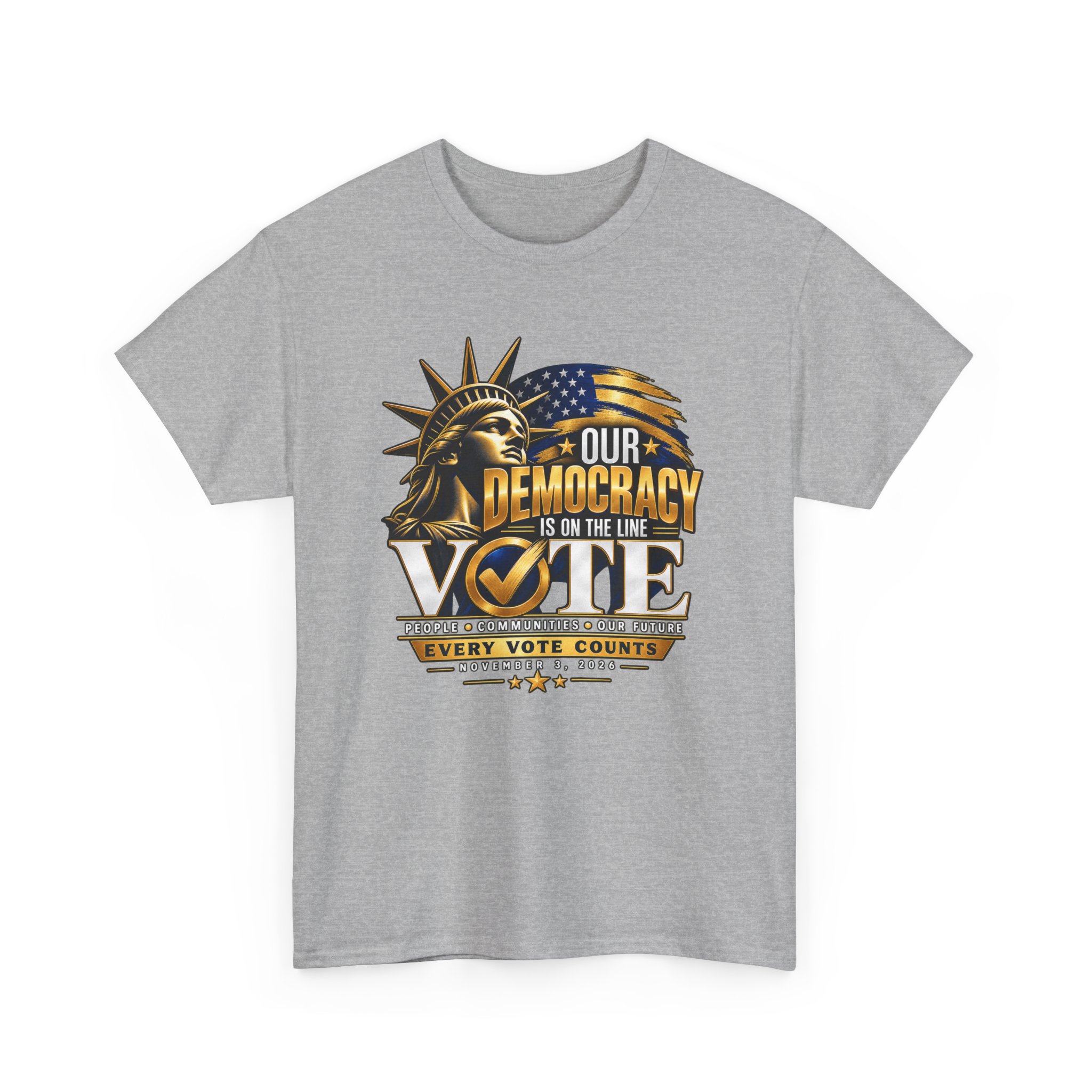 Our Democracy Is on the Line T-Shirt – Every Vote Counts - Image 3