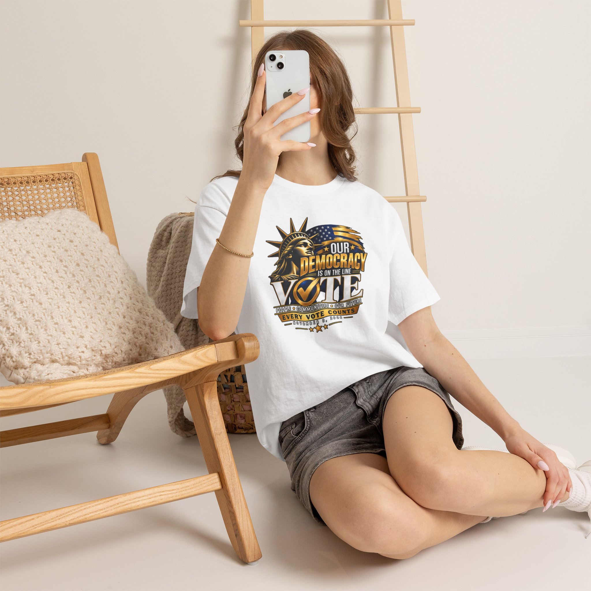 Our Democracy Is on the Line T-Shirt – Every Vote Counts - Image 10